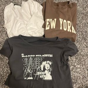Bundle of 3 Brandy Melville tops